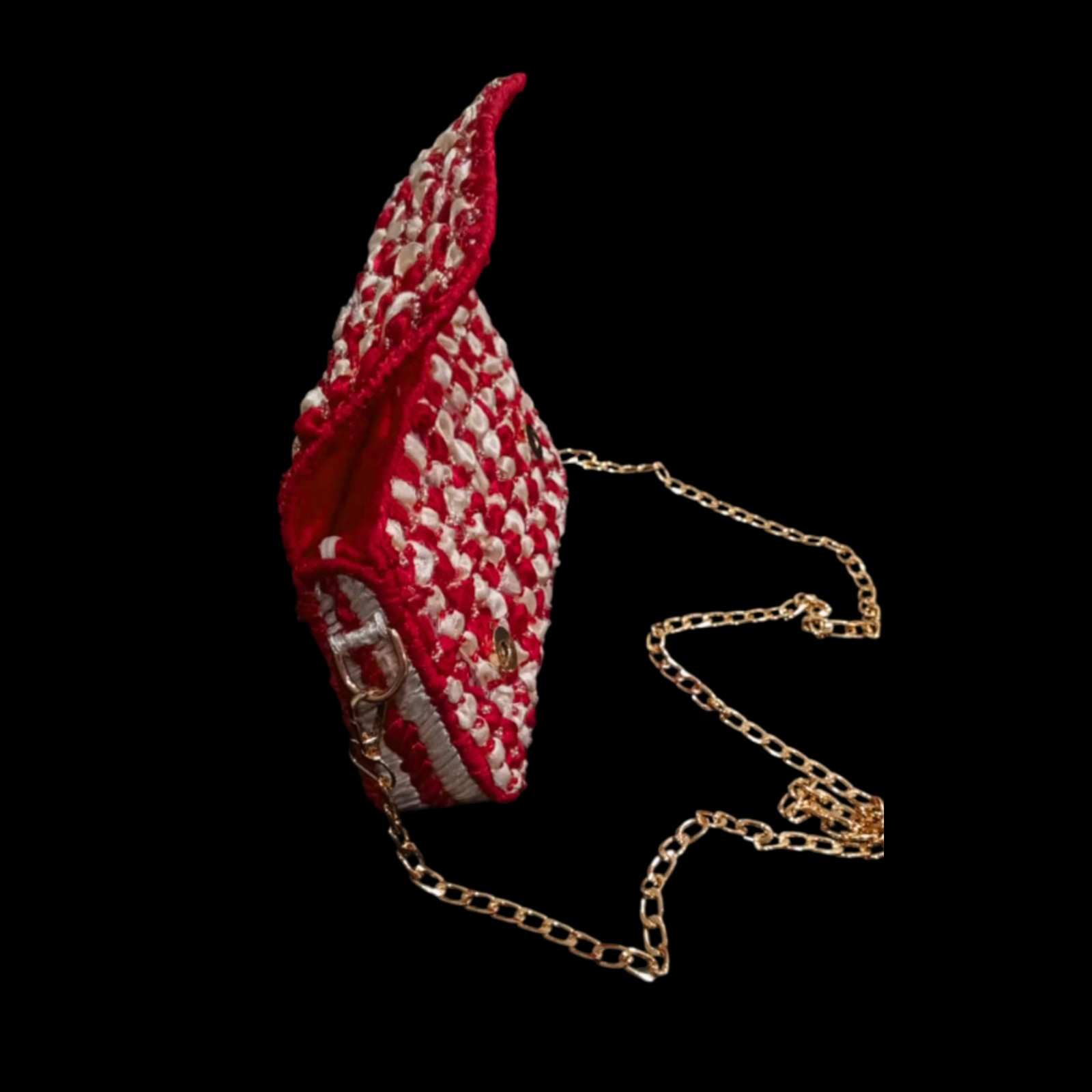unique ribbon bag with intricate beadwork for events