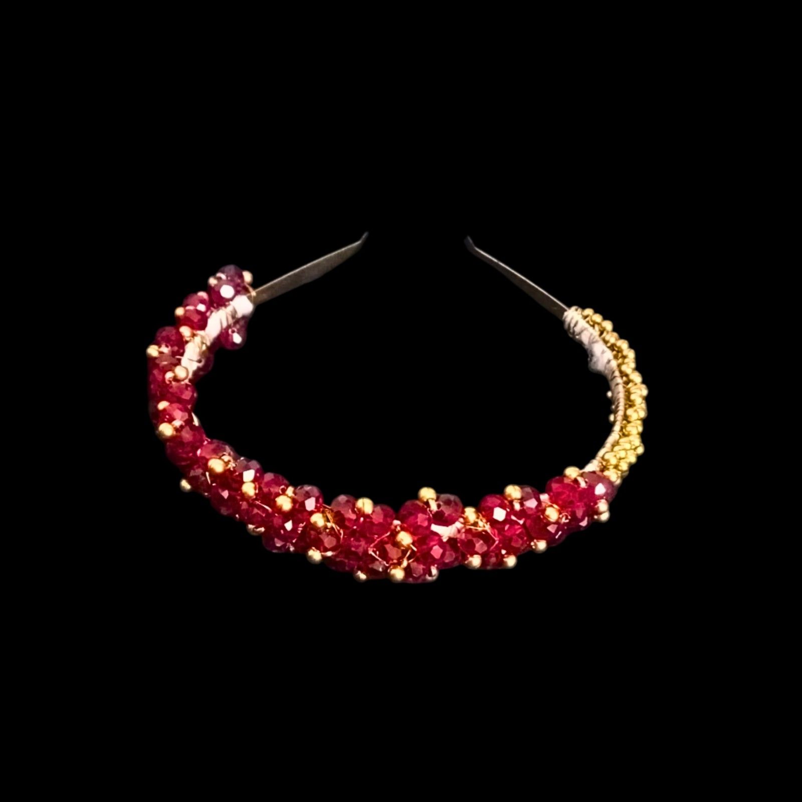 Elegant Crystal Bead Hair Band