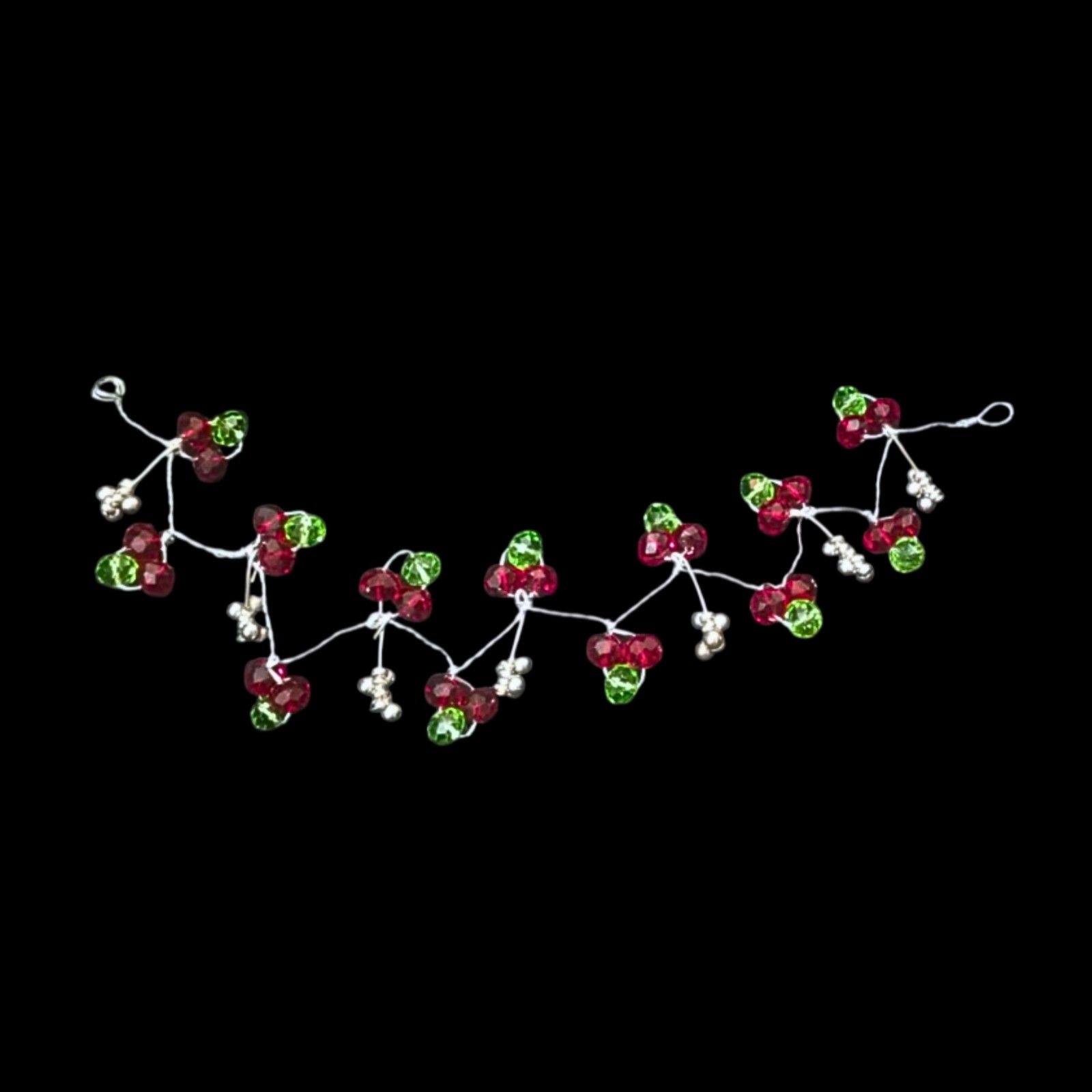 Dual-Color Hair Vine with Crystal Accents