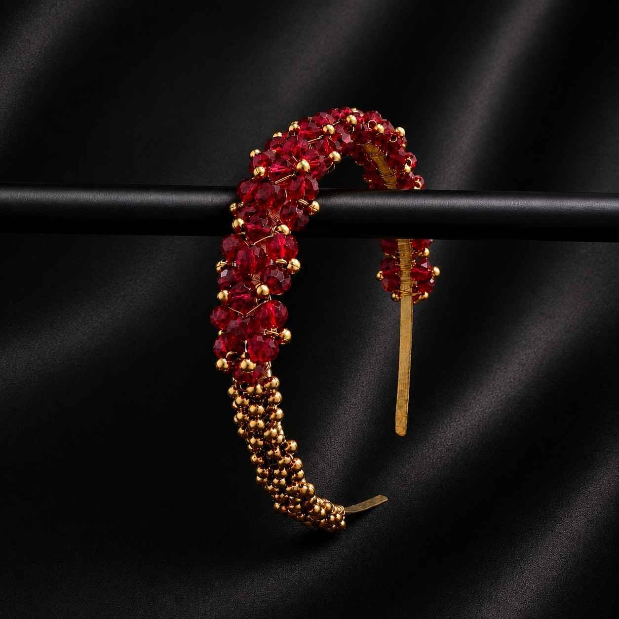 Elegant Crystal Bead Hair Band