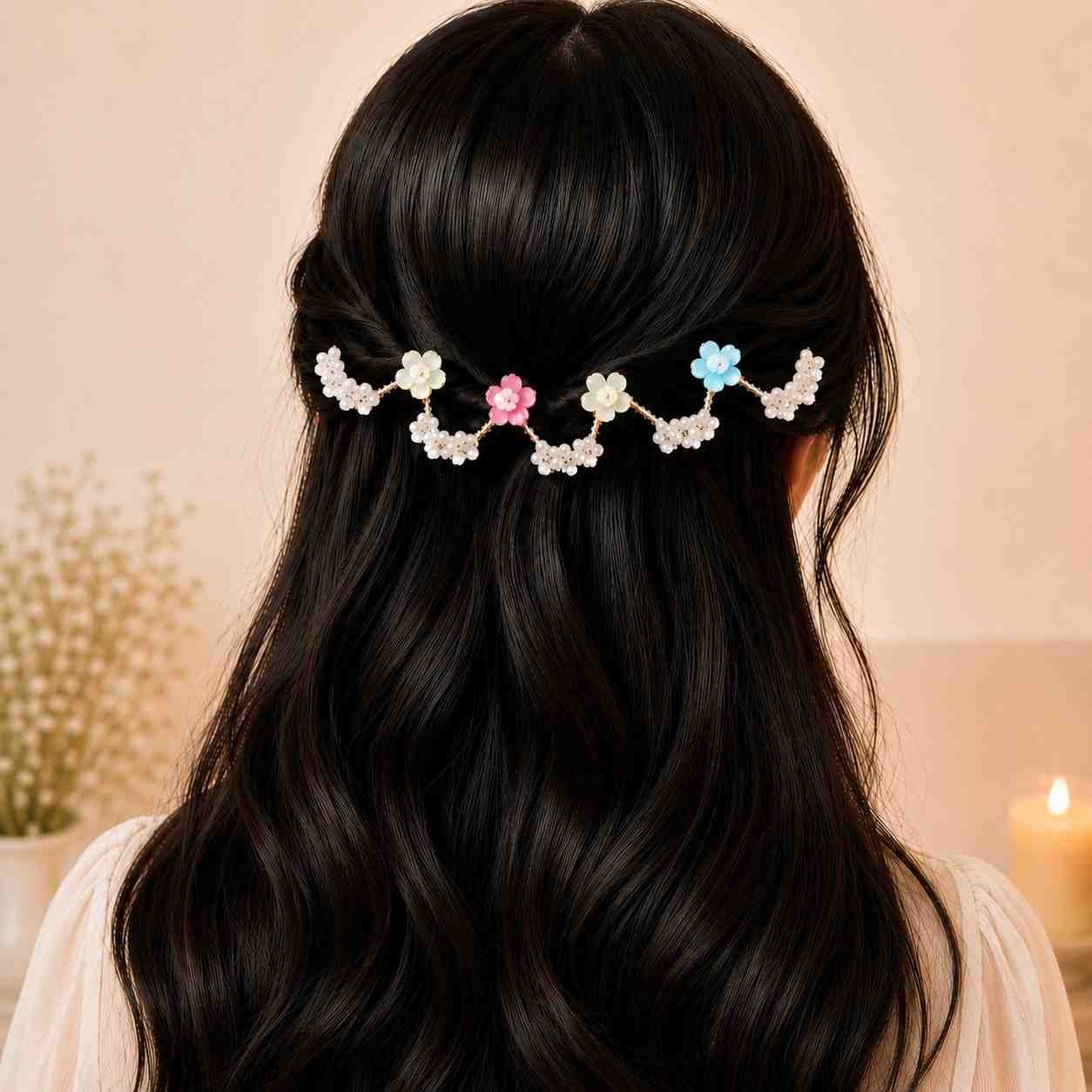 Elegant Floral Hair Vine