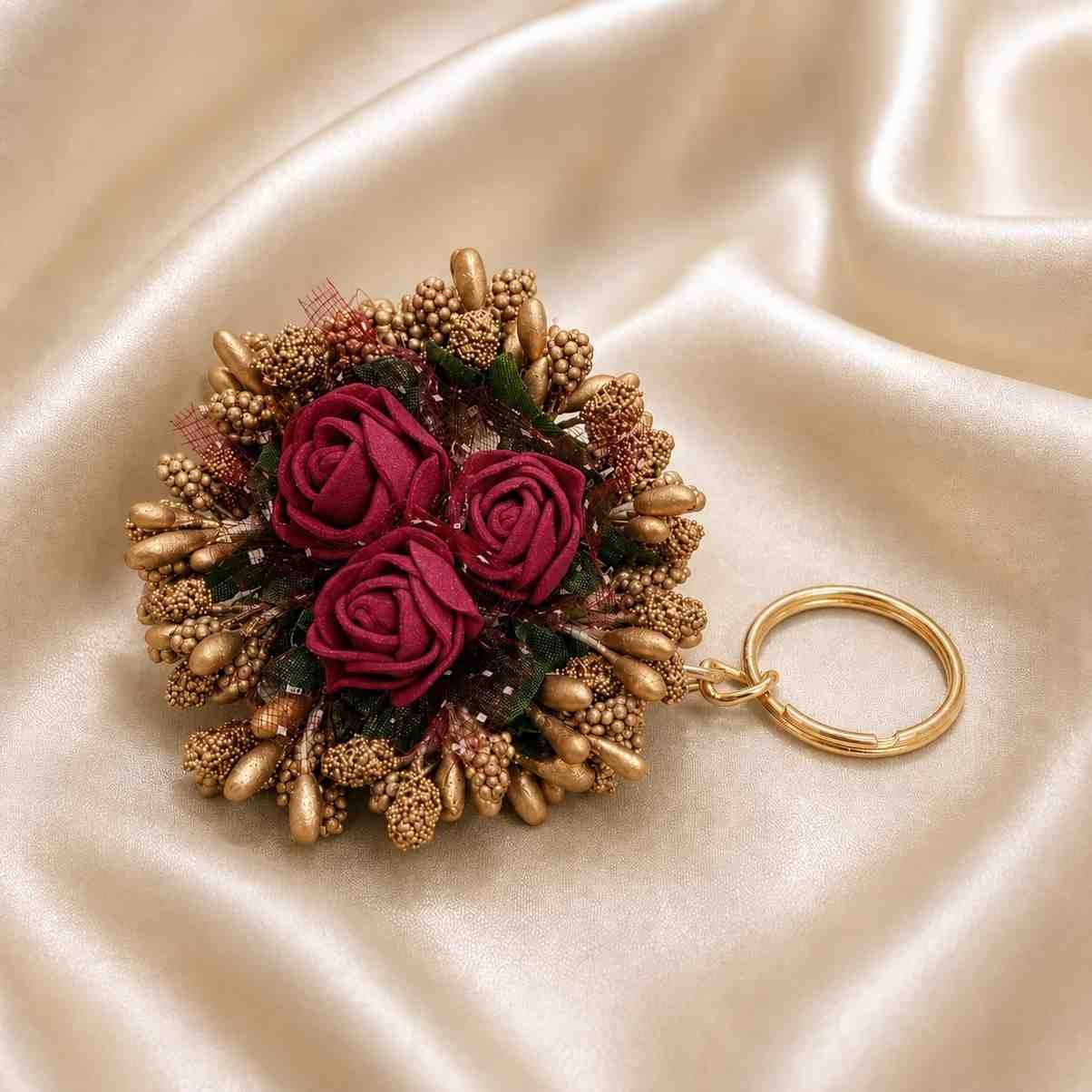 Fancy Floral Keychain