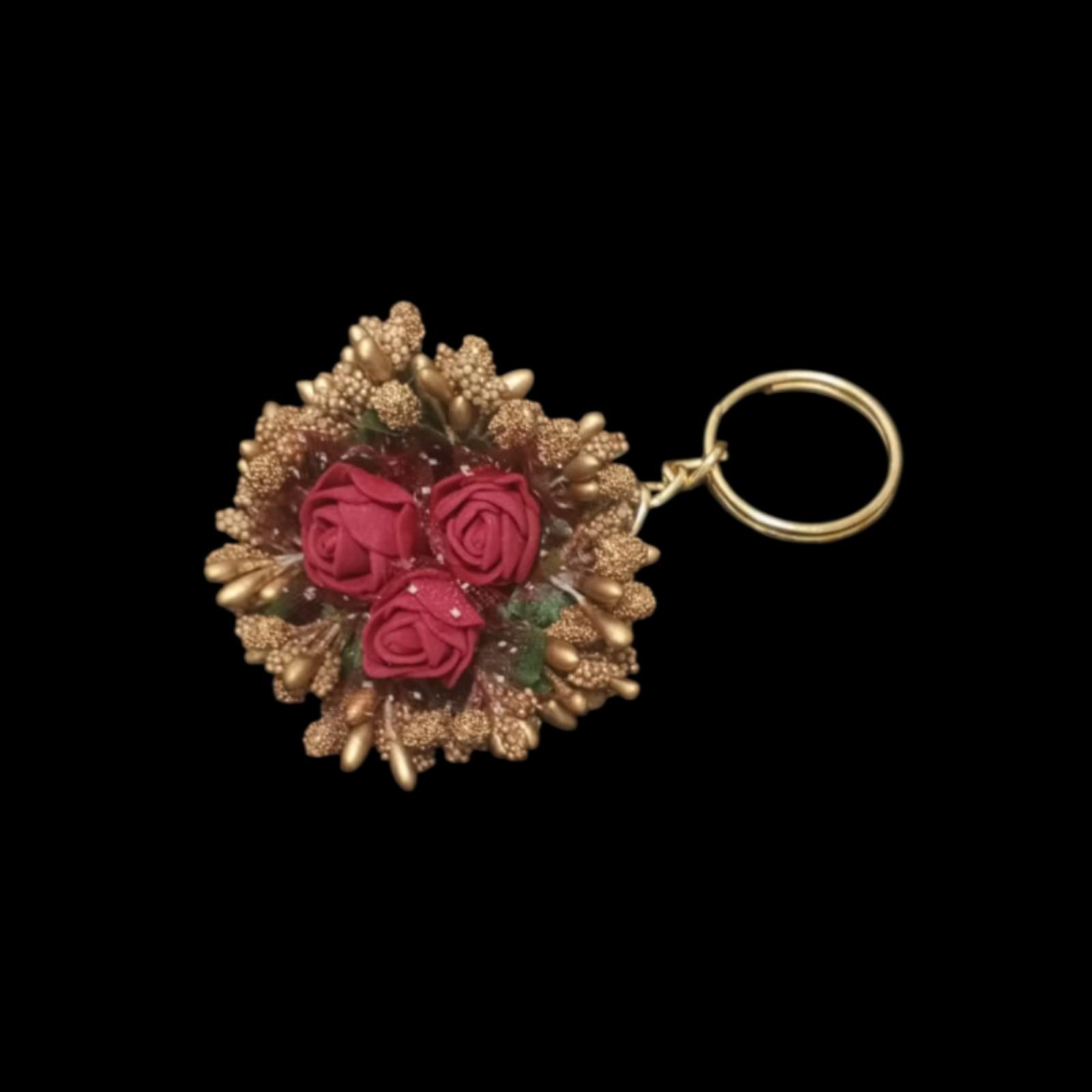 Fancy Floral Keychain