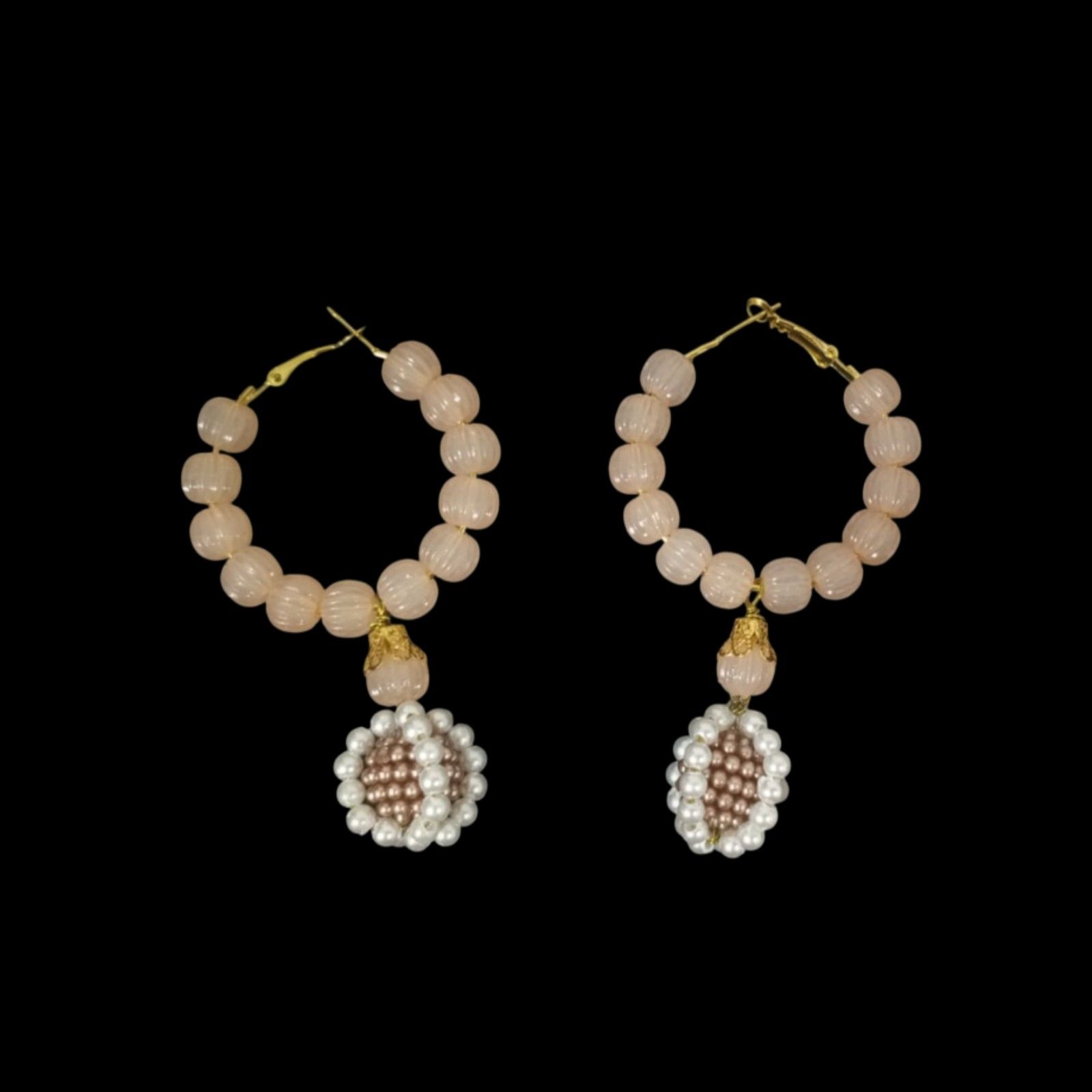 Classic Berry Drop Hoop Earrings