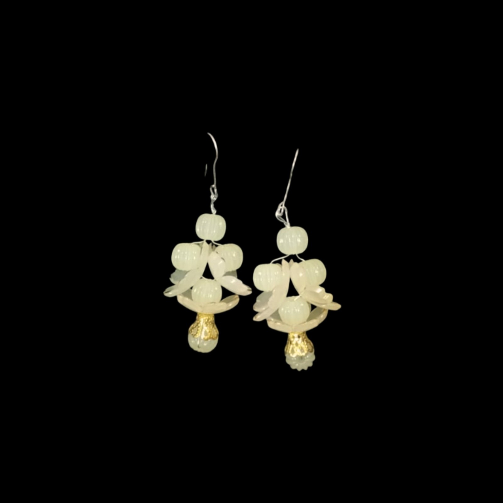 Chinese-Style Floral Earrings