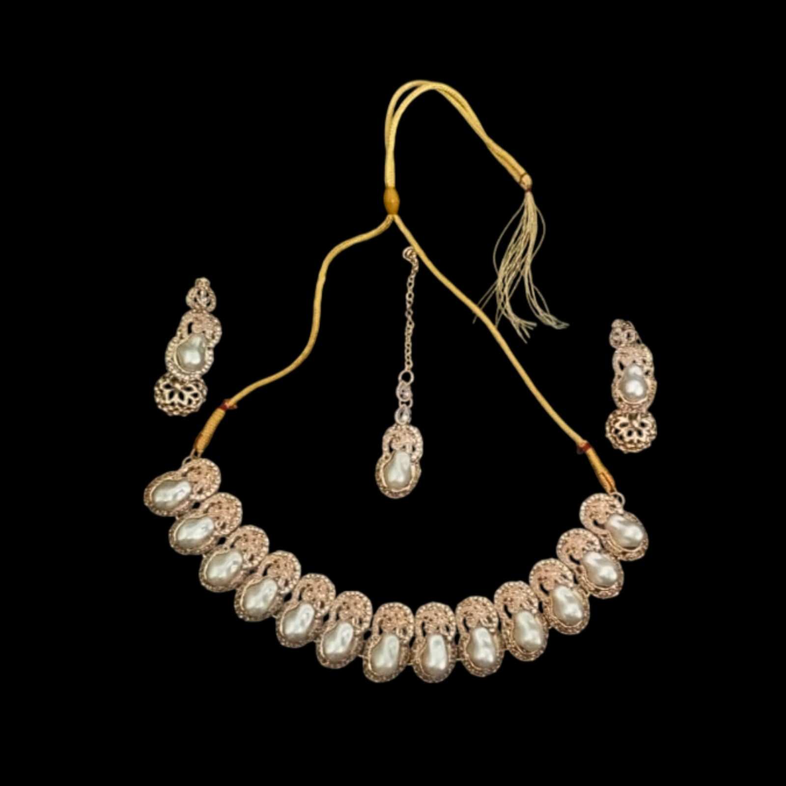 White Stone Bridal Jewelry Set